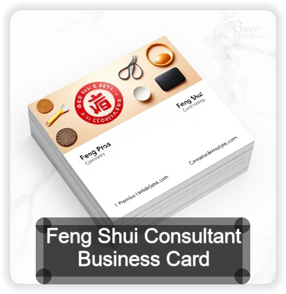 Feng Shui Consultant business card design sample