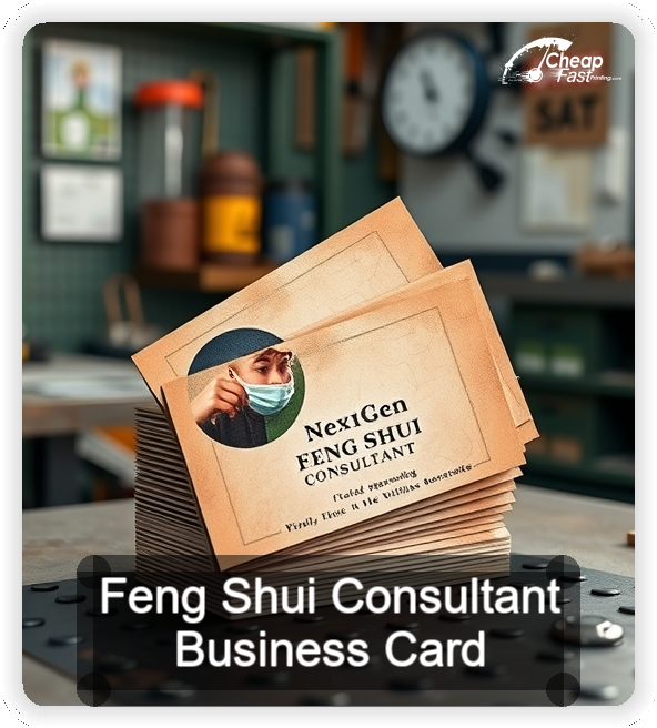 Feng Shui Consultant business card design sample