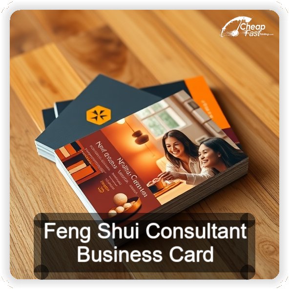 Feng Shui Consultant business card design sample