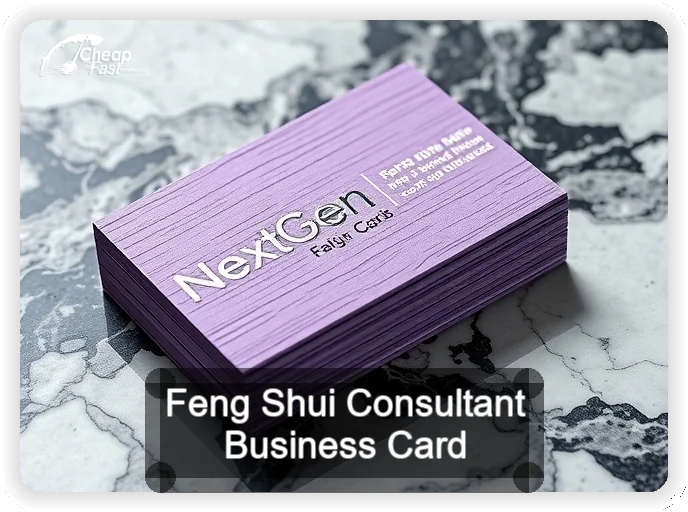 Feng Shui Consultant business card design sample