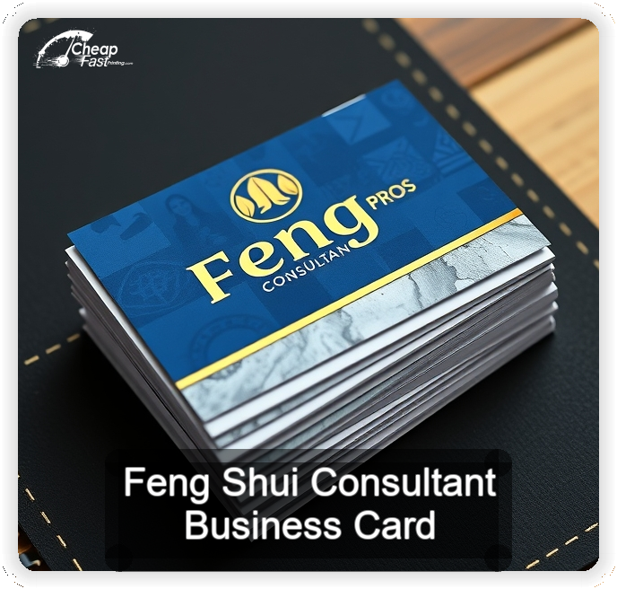 Feng Shui Consultant business card design sample