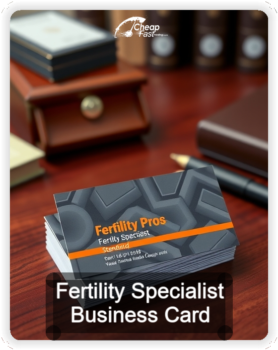 Fertility Specialist business card design sample