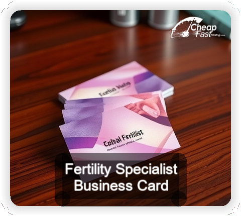 Fertility Specialist business card design sample