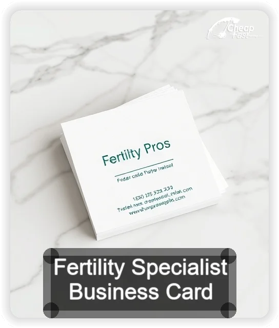 Fertility Specialist business card design sample