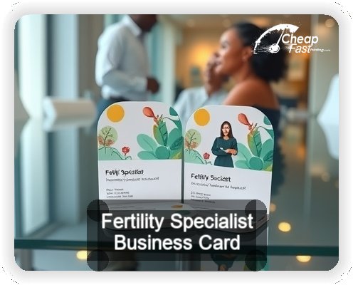 Fertility Specialist business card design sample