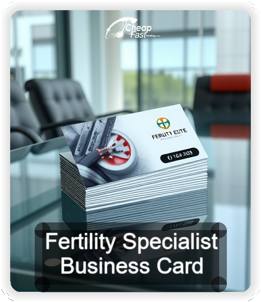 Fertility Specialist business card design sample