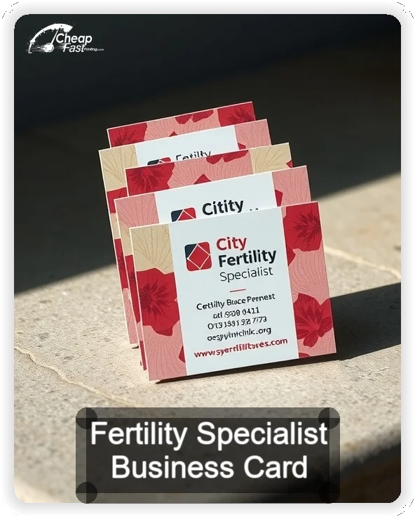Fertility Specialist business card design sample