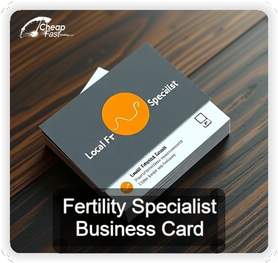 Fertility Specialist business card design sample