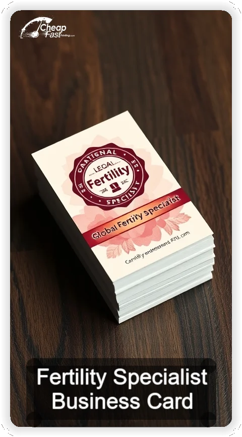 Fertility Specialist business card design sample