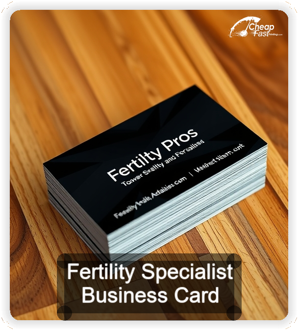 Fertility Specialist business card design sample