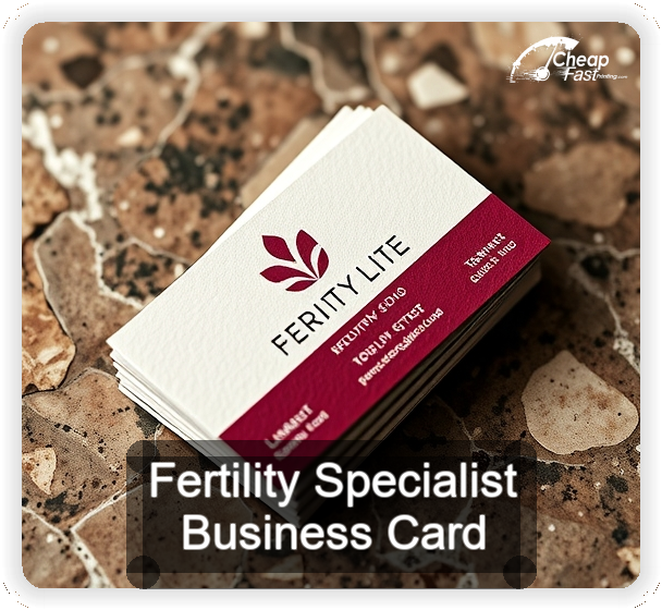 Fertility Specialist business card design sample