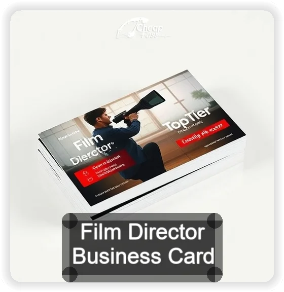 Film Director business card design sample