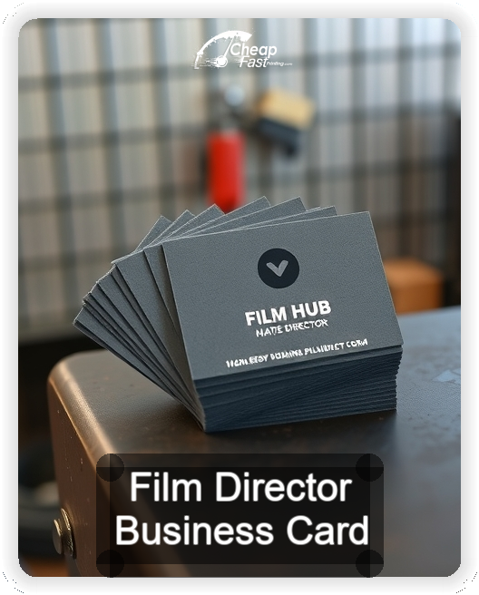Film Director business card design sample