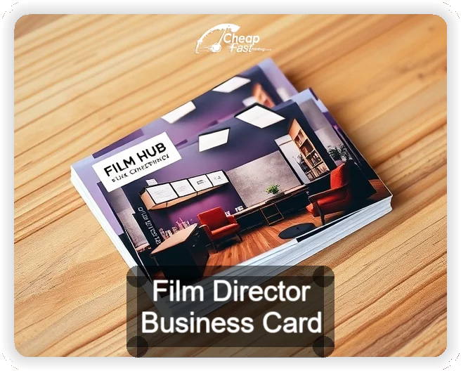 Film Director business card design sample