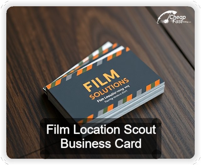 Film Location Scout business card design sample