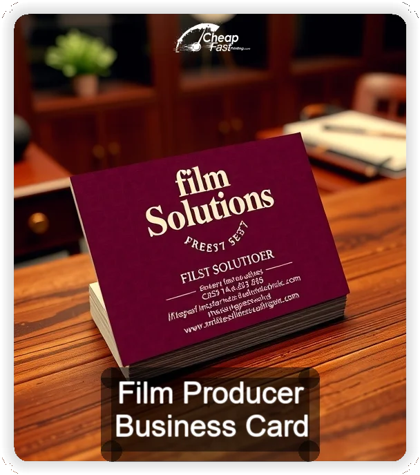 Film Producer business card design sample
