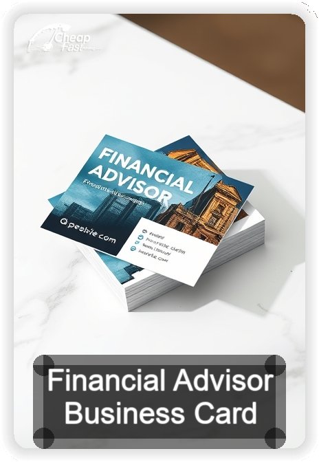 Financial Advisor business card design sample