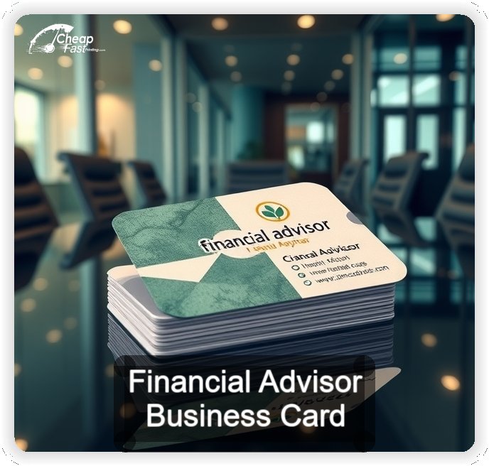 Financial Advisor business card design sample
