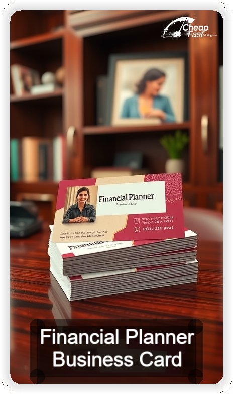 Financial Planner business card design sample