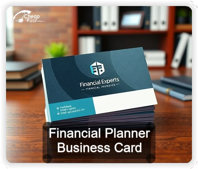Financial Planner business card design sample