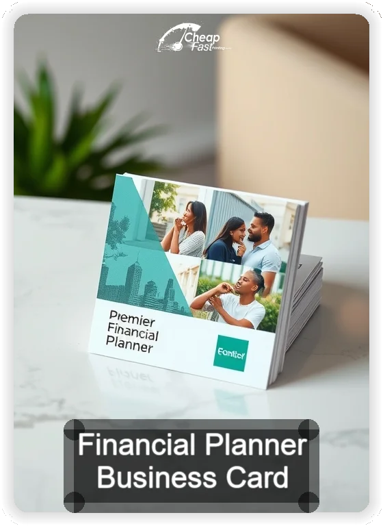 Financial Planner business card design sample