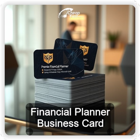Financial Planner business card design sample