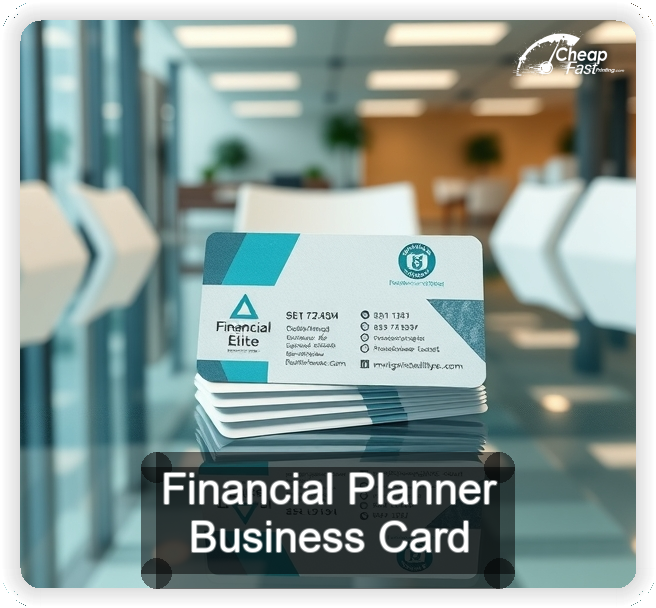 Financial Planner business card design sample