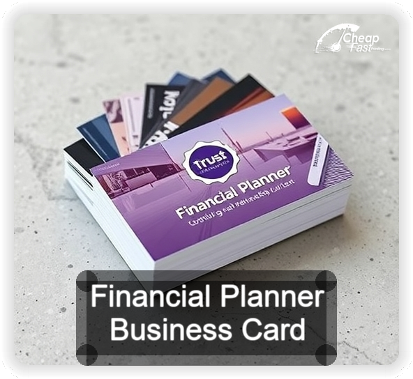 Financial Planner business card design sample