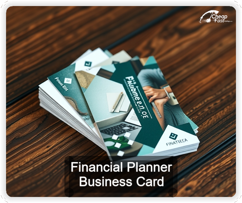 Financial Planner business card design sample