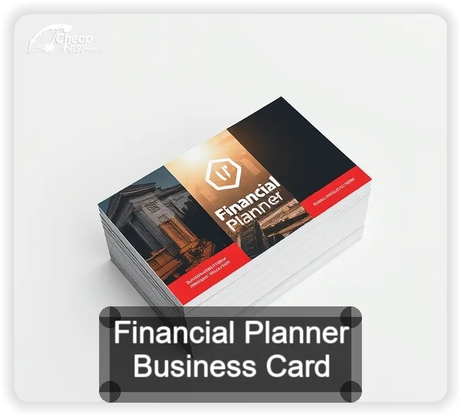 Financial Planner business card design sample