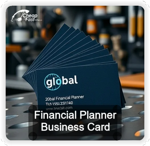 Financial Planner business card design sample