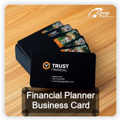 Financial Planner business card design sample