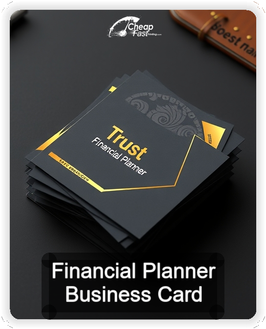 Financial Planner business card design sample