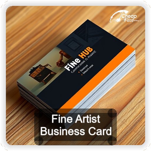 Fine Artist business card design sample