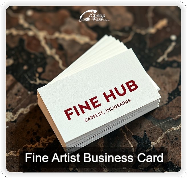 Fine Artist business card design sample