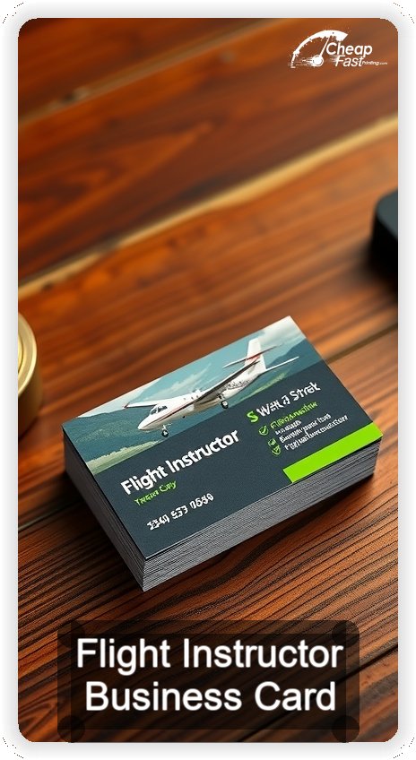 Flight Instructor business card design sample