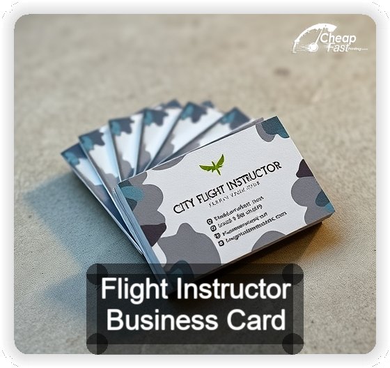 Flight Instructor business card design sample