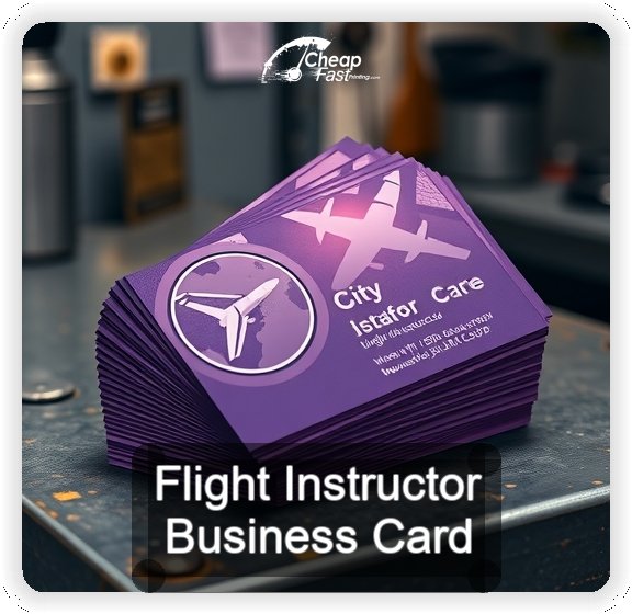 Flight Instructor business card design sample