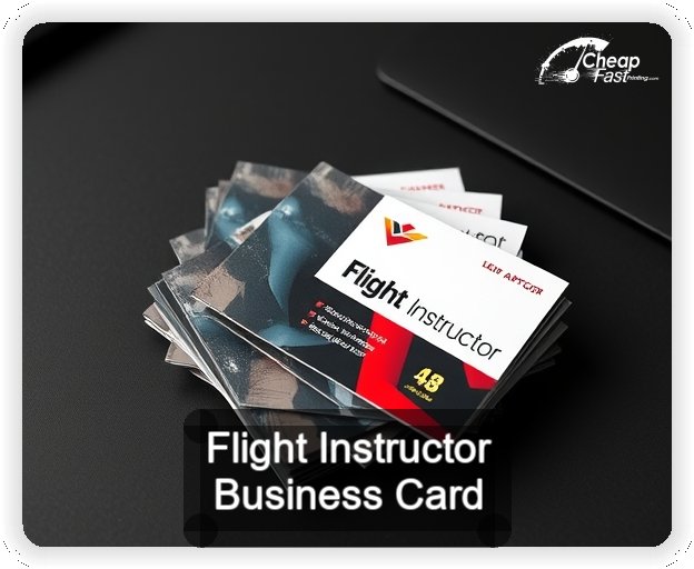 Flight Instructor business card design sample