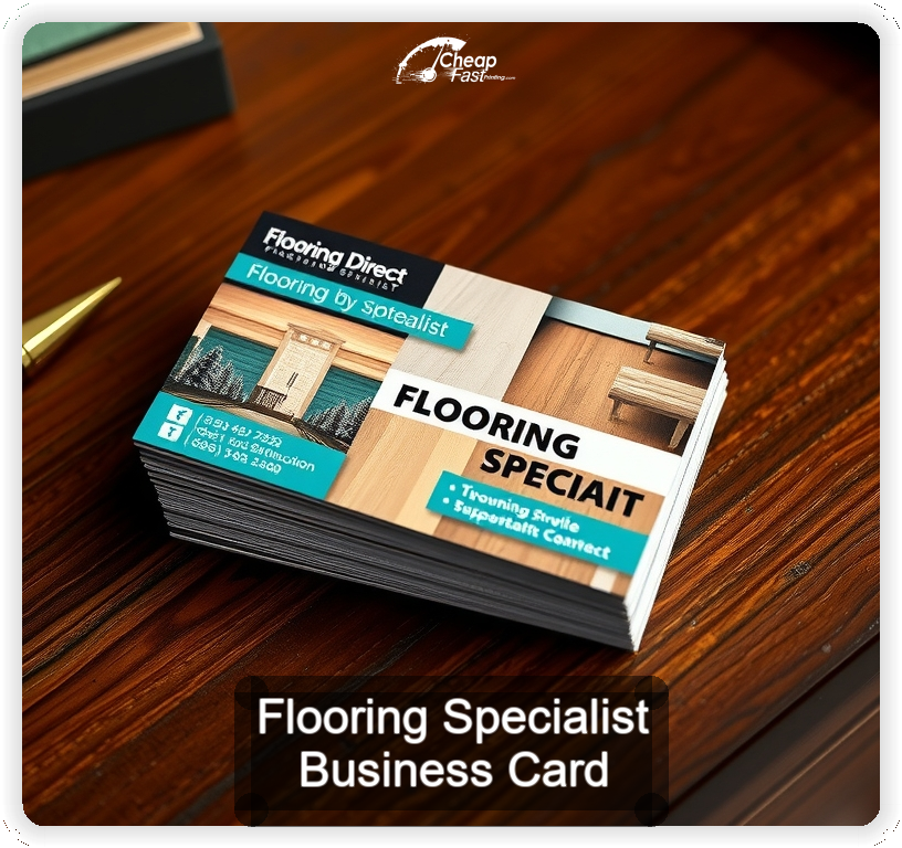 Flooring Specialist business card design sample