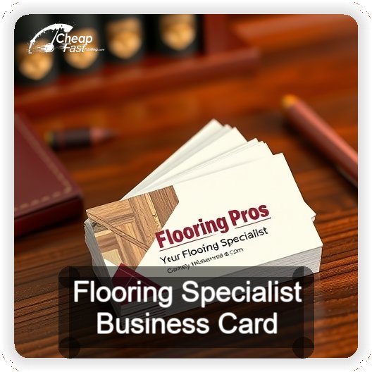 Flooring Specialist business card design sample