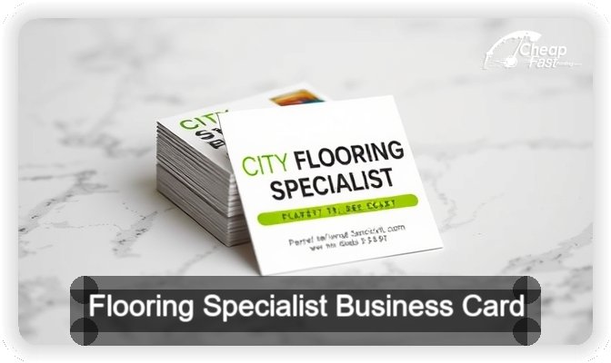 Flooring Specialist business card design sample