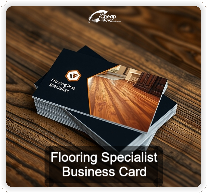 Flooring Specialist business card design sample