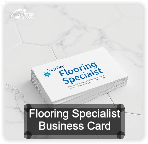 Flooring Specialist business card design sample