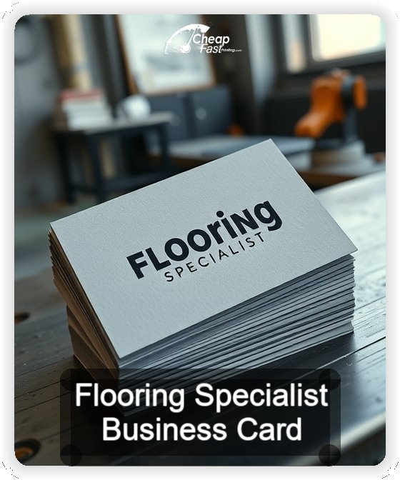 Flooring Specialist business card design sample