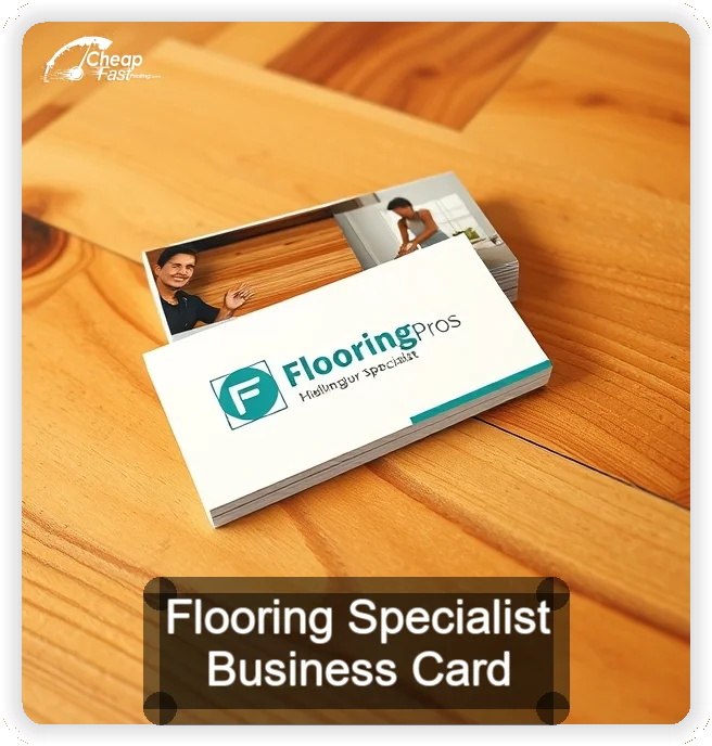 Flooring Specialist business card design sample