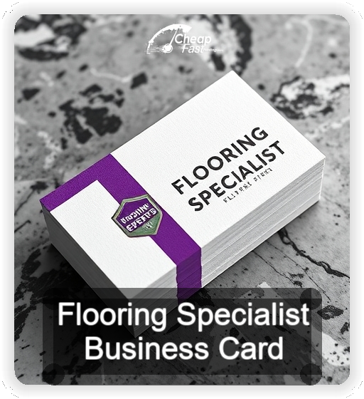 Flooring Specialist business card design sample