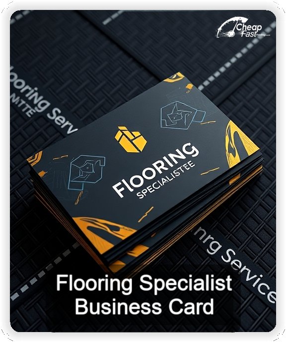 Flooring Specialist business card design sample