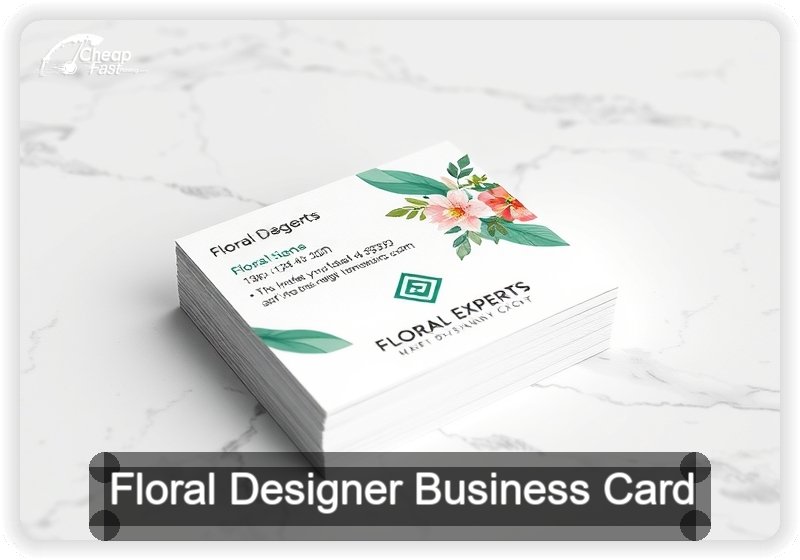 Floral Designer business card design sample