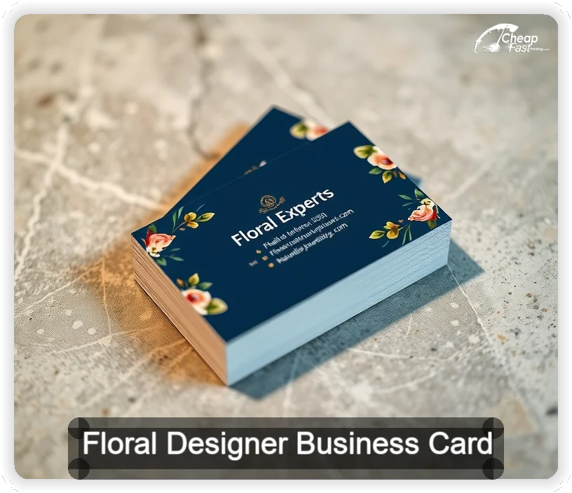 Floral Designer business card design sample